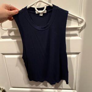 Navy Sleeveless Women's Tank